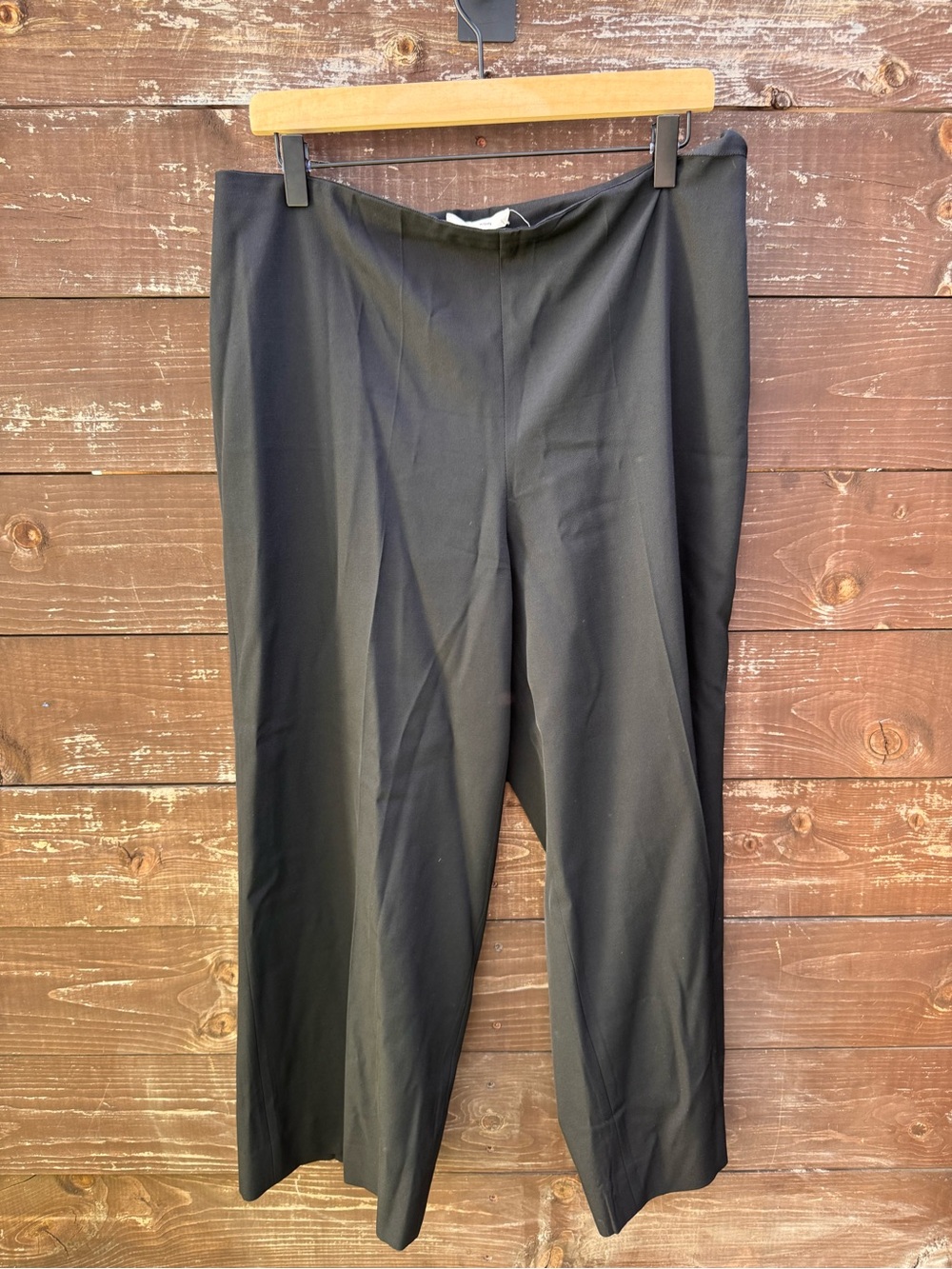 The Row Black Wide Leg Cropped Pants Size 10